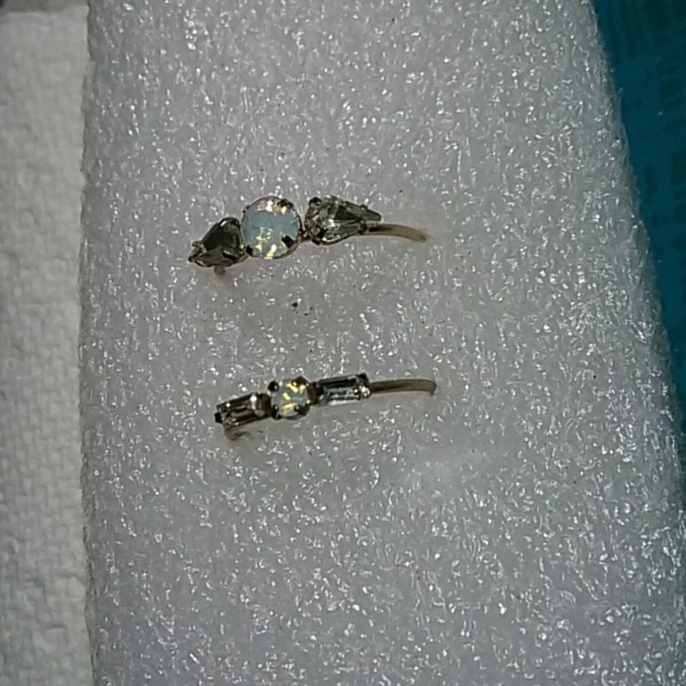 Vintage engagement and wedding ring